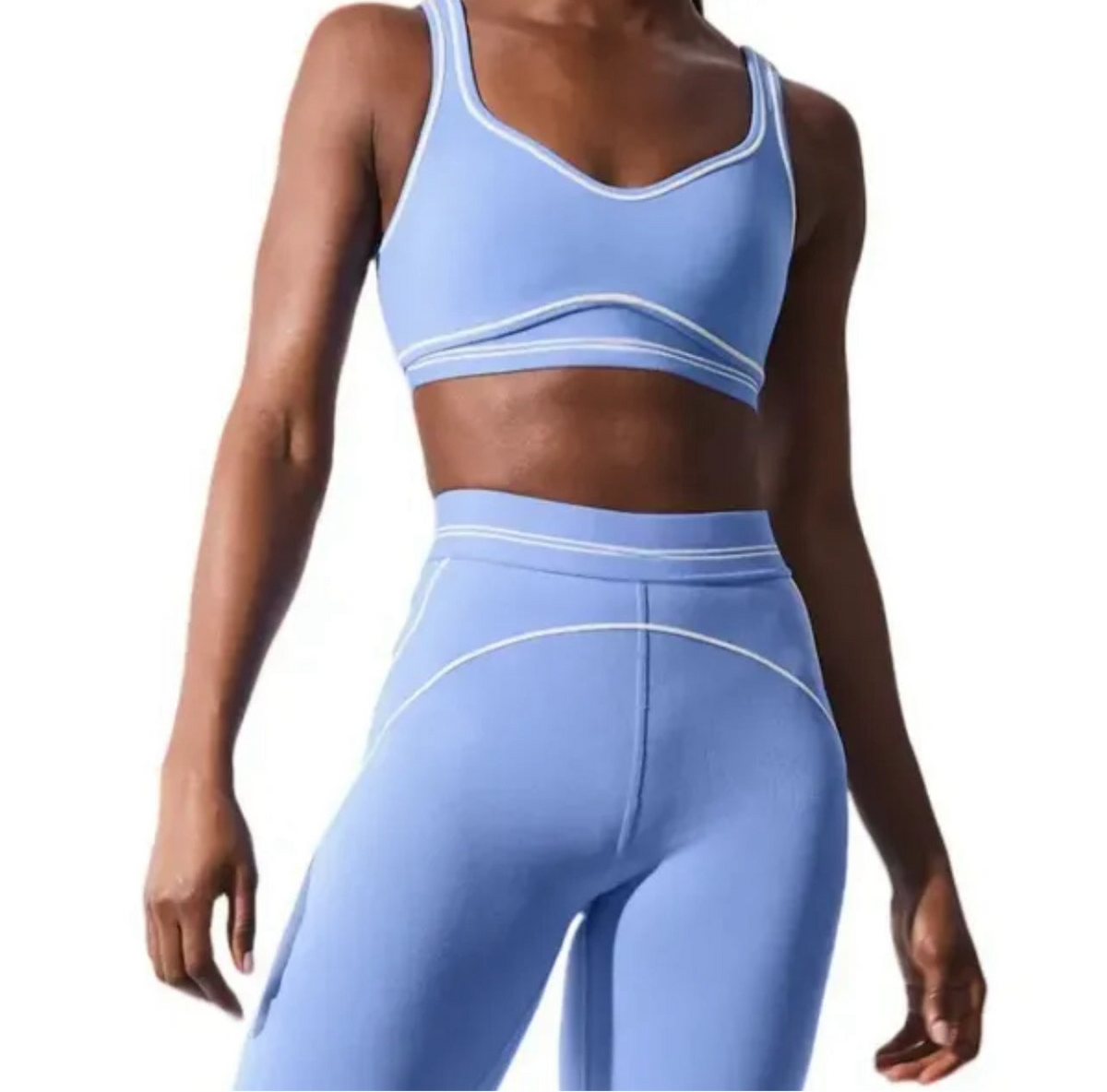 Blue yoga set
