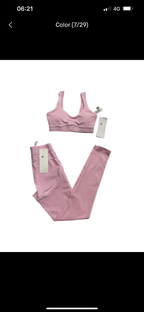 Pink yoga set